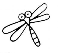 卡通蜻蜓怎么画蜻蜓的画法步骤图片