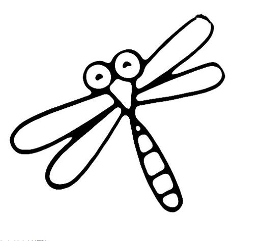 卡通蜻蜓怎么画蜻蜓的画法步骤图片-www.qqscb.com