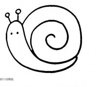 蜗牛简笔画的画法图片步骤蜗牛怎么画