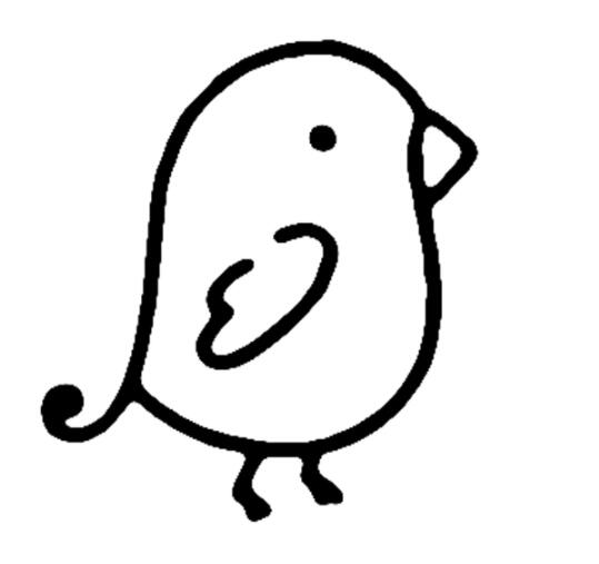 可爱的小鸟怎么画小鸟简笔画图片步骤教程-www.qqscb.com
