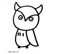 卡通猫头鹰怎么画可爱猫头鹰的画法步骤