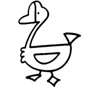 卡通天鹅怎么画天鹅的画法简笔画图片素描