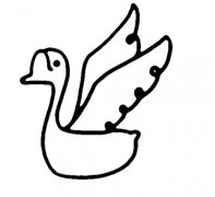 卡通天鹅的画法天鹅简笔画图片步骤素描
