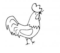 大公鸡怎么画卡通公鸡的画法图片大全
