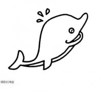 可爱小海豚怎么画海豚的画法图片大全素描