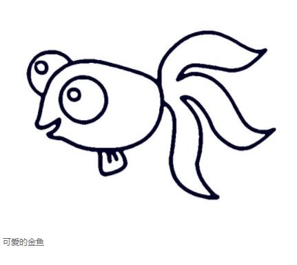 可爱小金鱼怎么画金鱼简笔画图片大全-www.qqscb.com