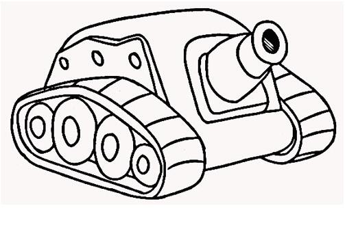 卡通坦克的画法图片 坦克简笔画怎么画-www.qqscb.com