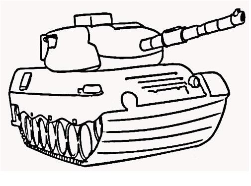 卡通坦克的画法图片 坦克简笔画怎么画-www.qqscb.com