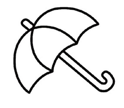 简单雨伞怎么画 简笔画雨伞的画法步骤-www.qqscb.com