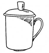 茶杯的画法 茶具茶杯简笔画图片步骤素描
