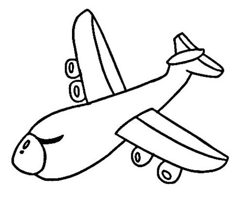 卡通飞机怎么画 飞机简笔画图片步骤素描-www.qqscb.com