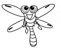 蜻蜓怎么画 蜻蜓简笔画的画法图片素描