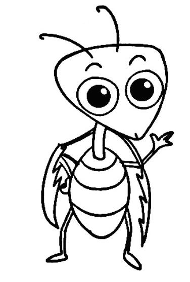 卡通螳螂怎么画 螳螂的画法图片步骤素描-www.qqscb.com