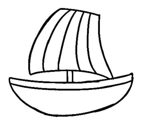 帆船的画法 帆船简笔画图片步骤素描-www.qqscb.com