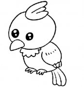 啄木鸟怎么画 卡通啄木鸟的画法图片素描