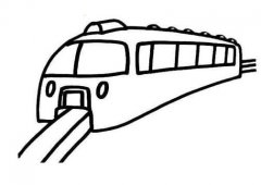 卡通火车怎么画 动车的画法图片素描