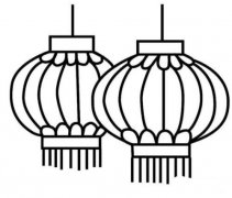 灯笼怎么画 灯笼的画法图片素描