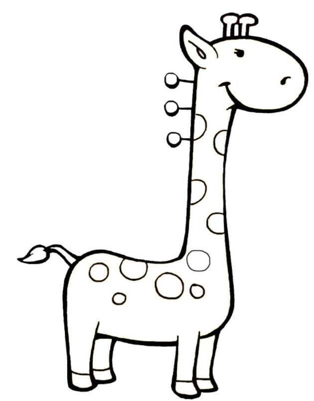 长颈鹿怎么画 长颈鹿的画法图片素描-www.qqscb.com