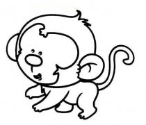 小猴子怎么画 顽皮的小猴子简笔画素描