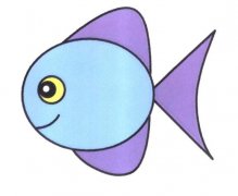 胖头鱼怎么画 可爱的小鱼简笔画步骤素描