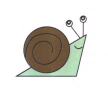 蜗牛怎么画图片 蜗牛的画法步骤涂色