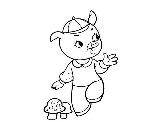 卡通小猪pig怎么画 小猪的画法图片-www.qqscb.com