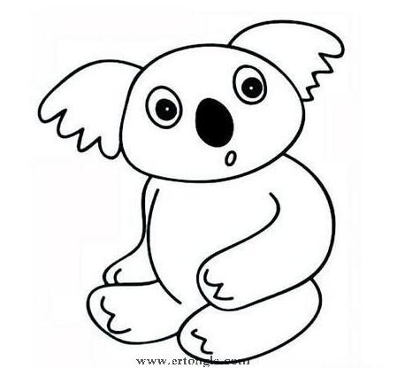 考拉的简笔画图片 树袋熊怎么画-www.qqscb.com