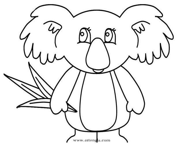 考拉的简笔画图片 树袋熊怎么画-www.qqscb.com