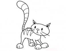 卡通小猫的画法图片 小猫简笔画教程