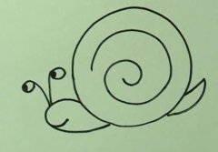 怎么画小蜗牛 简笔画蜗牛视频教程