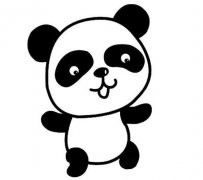 卡通熊猫怎么画 熊猫的画法简笔画教程