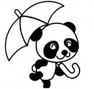 熊猫怎么画 卡通熊猫简笔画图片教程