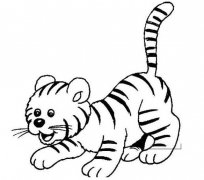 怎么画小老虎 卡通老虎的画法图片教程