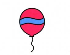怎么画漂亮的气球 涂色气球的画法简笔画图片