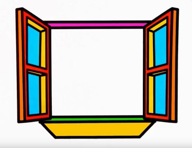 怎么画一个窗户 涂色窗户简笔画视频教程 - qqscb.com