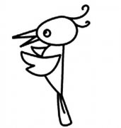 啄木鸟怎么画 卡通啄木鸟简笔画教程