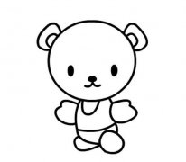 小熊怎么画 可爱小熊的画法简笔画教程