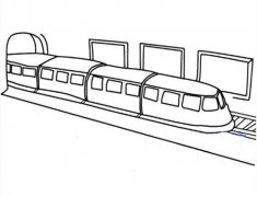 火车简笔画怎么画 火车进隧道的画法图片教程