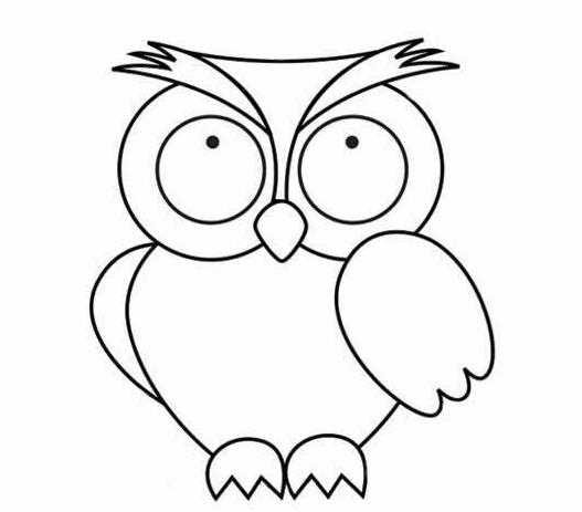 卡通猫头鹰怎么画 猫头鹰的画法简笔画教程-qqscb.com