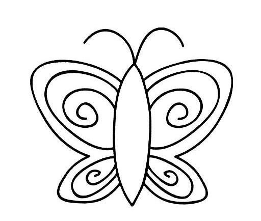 蝴蝶怎么画 漂亮蝴蝶的画法简笔画教程-qqscb.com