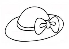 蝴蝶结帽子怎么画 女孩帽子的简笔画图片