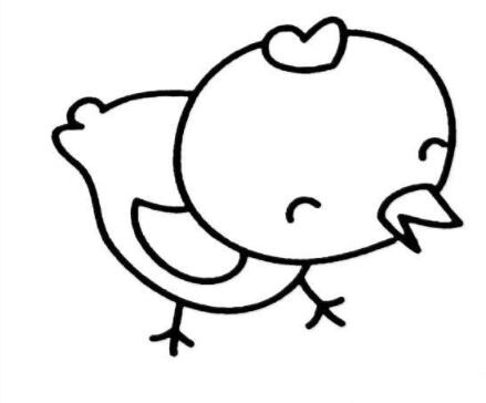 卡通小鸡怎么画 可爱的小鸡简笔画图片教程-qqscb.com