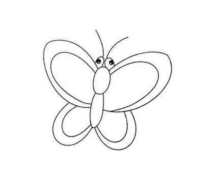 漂亮的蝴蝶怎么画 蝴蝶的简笔画图片教程-qqscb.com