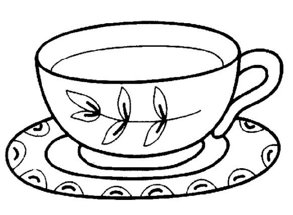 茶杯怎么画 家用茶杯的简笔画图片-qqscb.com