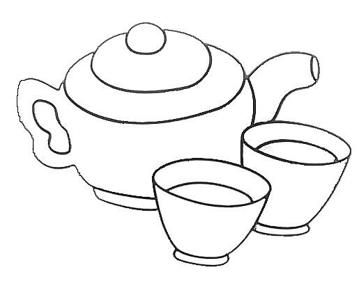 茶壶怎么画 茶壶的画法简笔画图片教程-qqscb.com