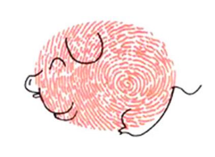 小猪怎么画 可爱的小猪手指画教程-qqscb.com