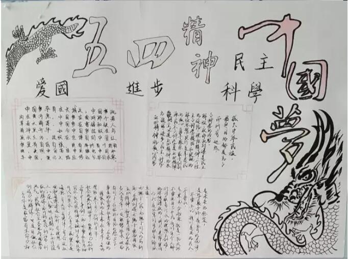 我的中国梦 五四青年节手抄报内容图片资料-www.qqscb.com