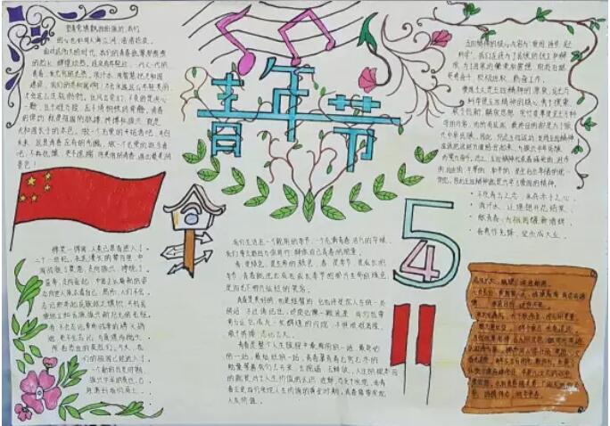 我的中国梦 五四青年节手抄报内容图片资料-www.qqscb.com