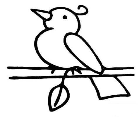 卡通小鸟怎么画图片 小鸟简笔画的画法步骤-www.qqscb.com