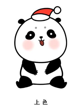 可爱小熊猫怎么画 熊猫简笔画的画法步骤-www.qqscb.com
